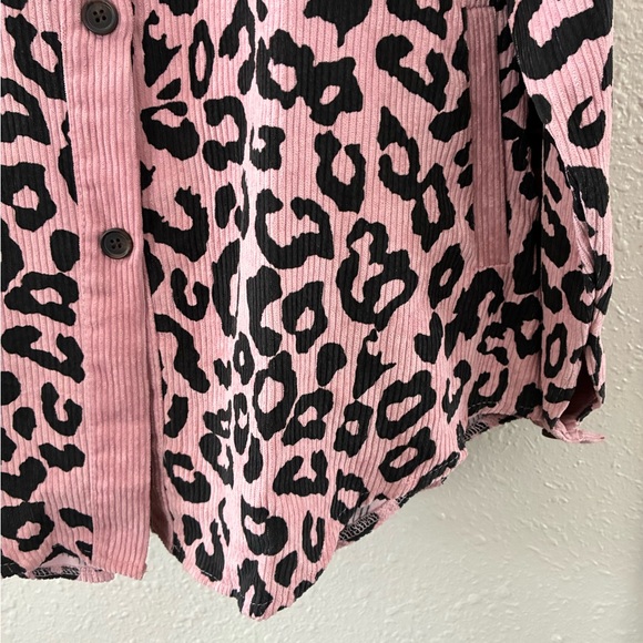NWT Sweet 3 Boutique Leopard Corduroy Shacket - Picture 7 of 13